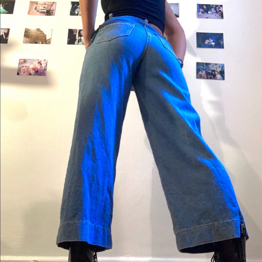 High waisted flare jeans
